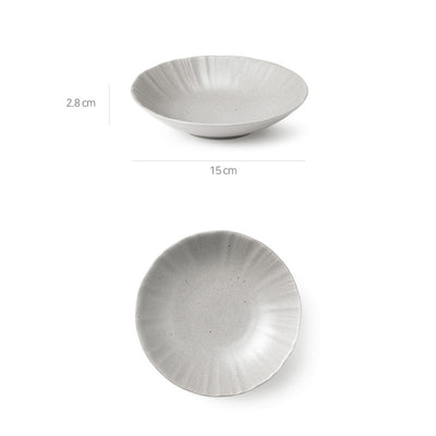 KwangJuYo - Seashell Series Lily Gray Tableware Set (12 pcs)