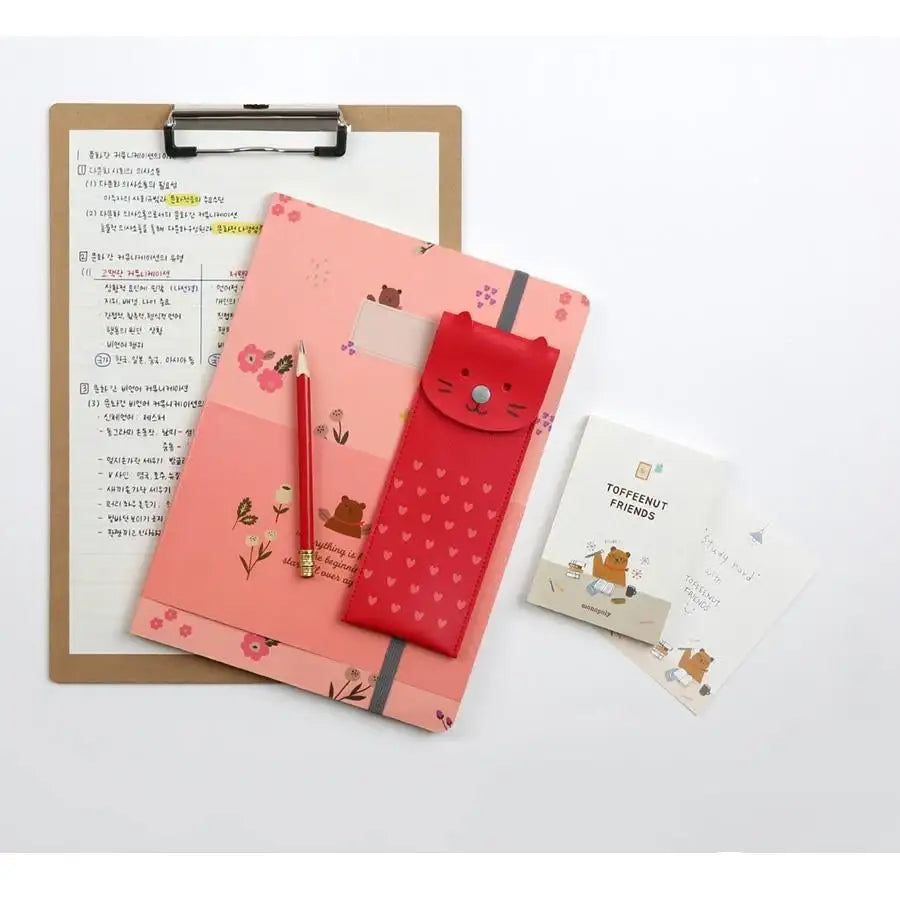 Monopoly - Toffeenut Pencase With Band - Monopoly - Pen & Pencil Cases - Harumio