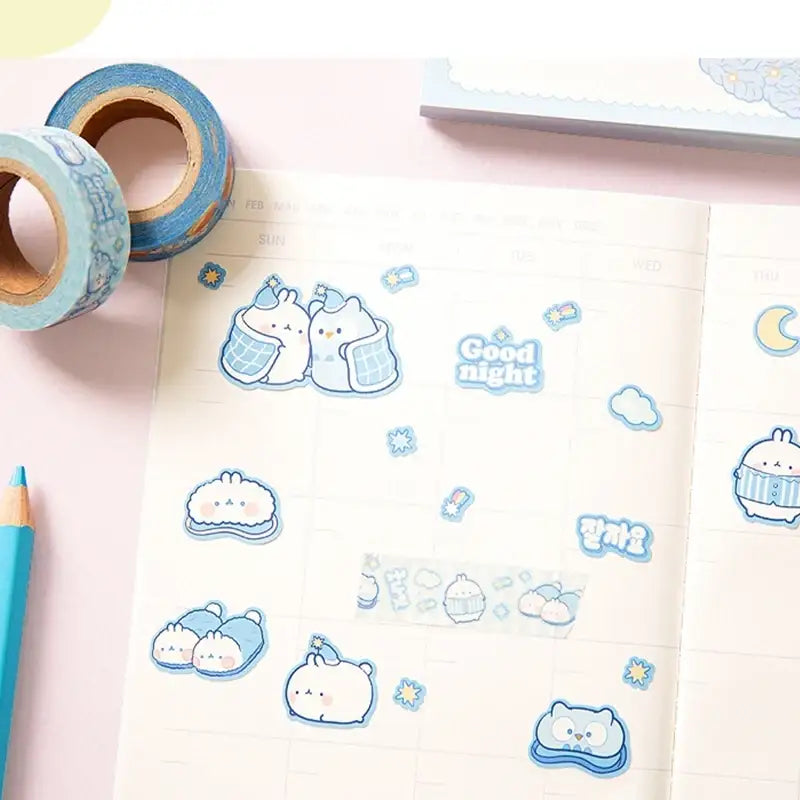 Anirollz x Molang - Seal Sticker - Molang - Stickers - Harumio