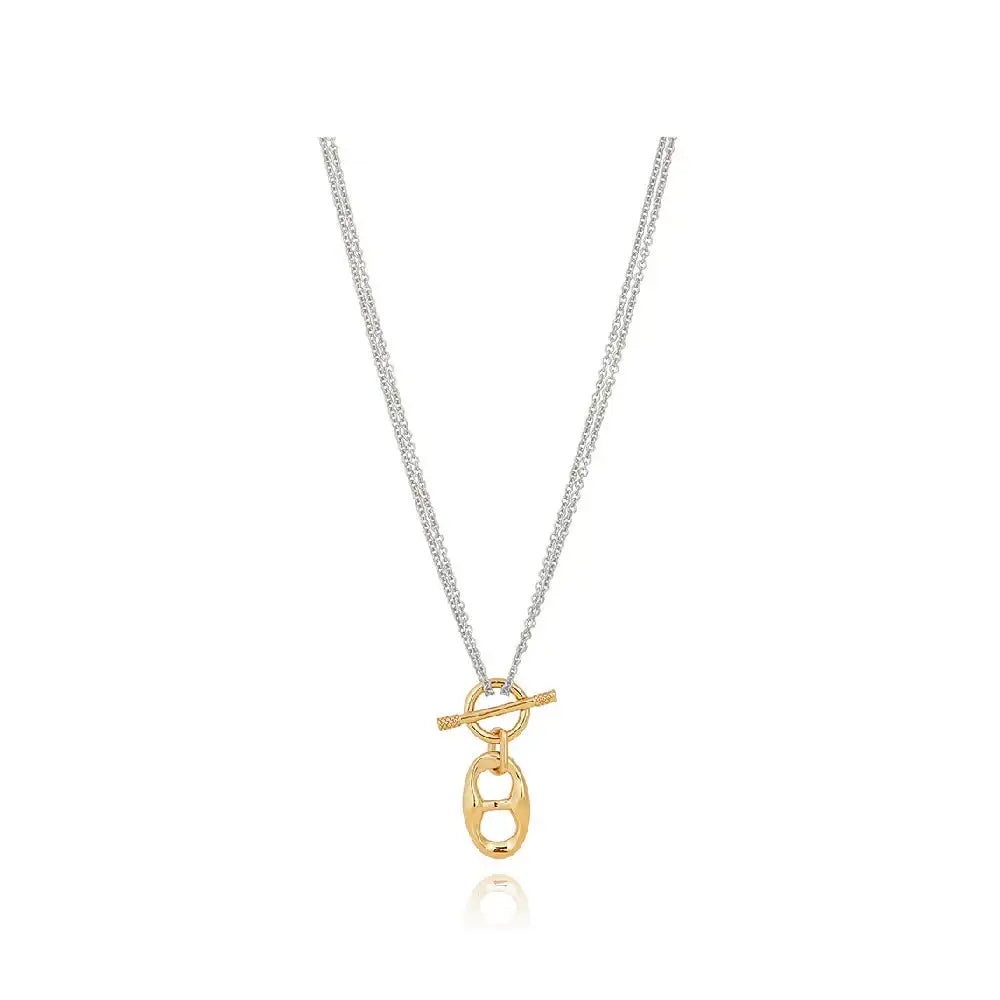 CLUE - C Collection Iconic C Toggle Bar Combination Necklace - CLUE - Jewelry - Harumio