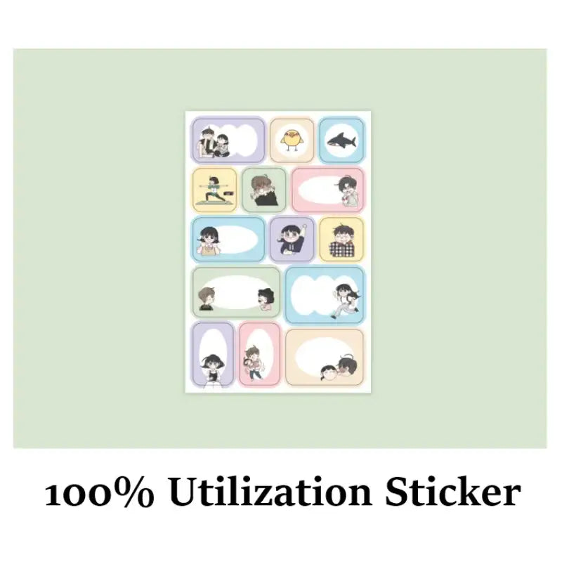 Romance 101 - Recognition Sticker - Webtoon Friends - Stationery - Harumio
