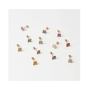 CLUE - Blossom 10K Rose Gold Ear Pierce (Birthstone) - CLUE - Jewelry - Harumio
