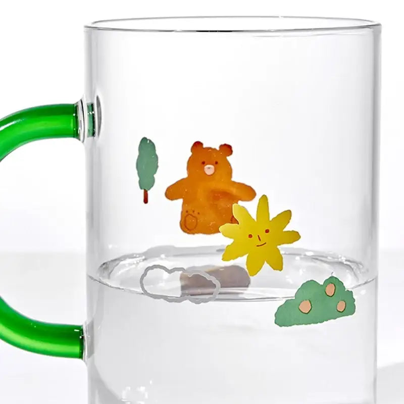 Korean Little Buddy - Long Glass Mug - Modern House - Tableware - Harumio