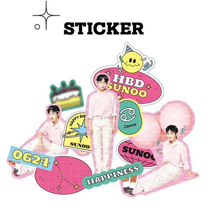 ENHYPEN - BIRTHDAY - SUNOO Deco Sticker Set - ENHYPEN - Sticker - Harumio