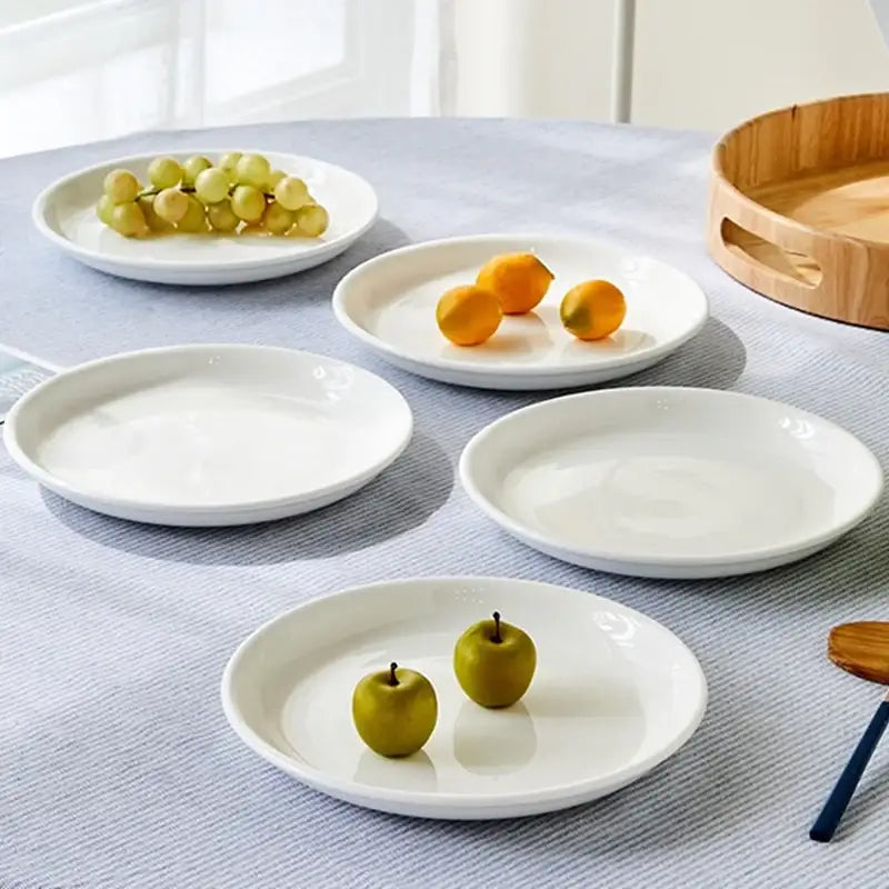 Korean ON - Round Plate 5P Set - Modern House - Plates - Harumio