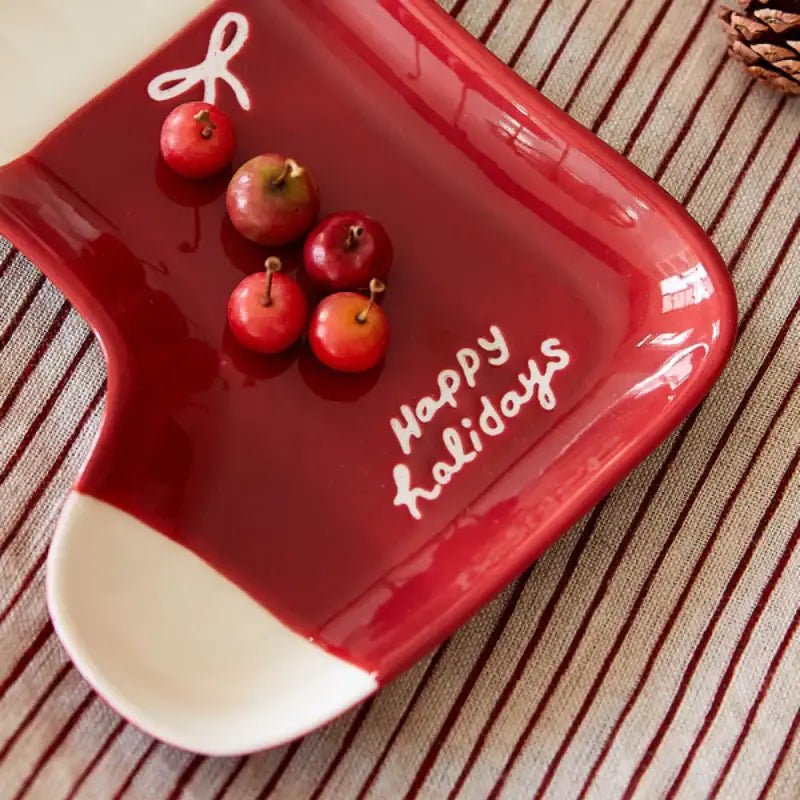 Korean L Happy Holiday - Socks Snack Plate - Modern House - Home & Living - Harumio