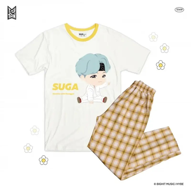 BTS - TinyTAN x TIYP - Check Pajama - BTS - Clothing - Harumio