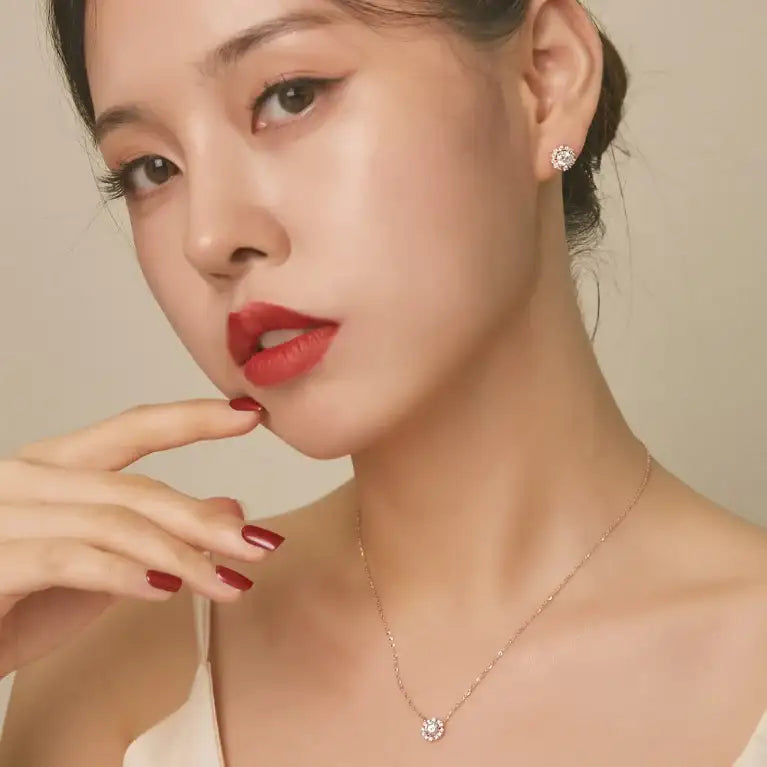 CLUE - New Moon Diamond Necklace - CLUE - Jewelry - Harumio