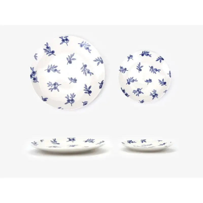 Dailylike x 10x10 - Blue Line Series Round Plate Set - Dailylike x 10x10 - Kitchenware - Harumio