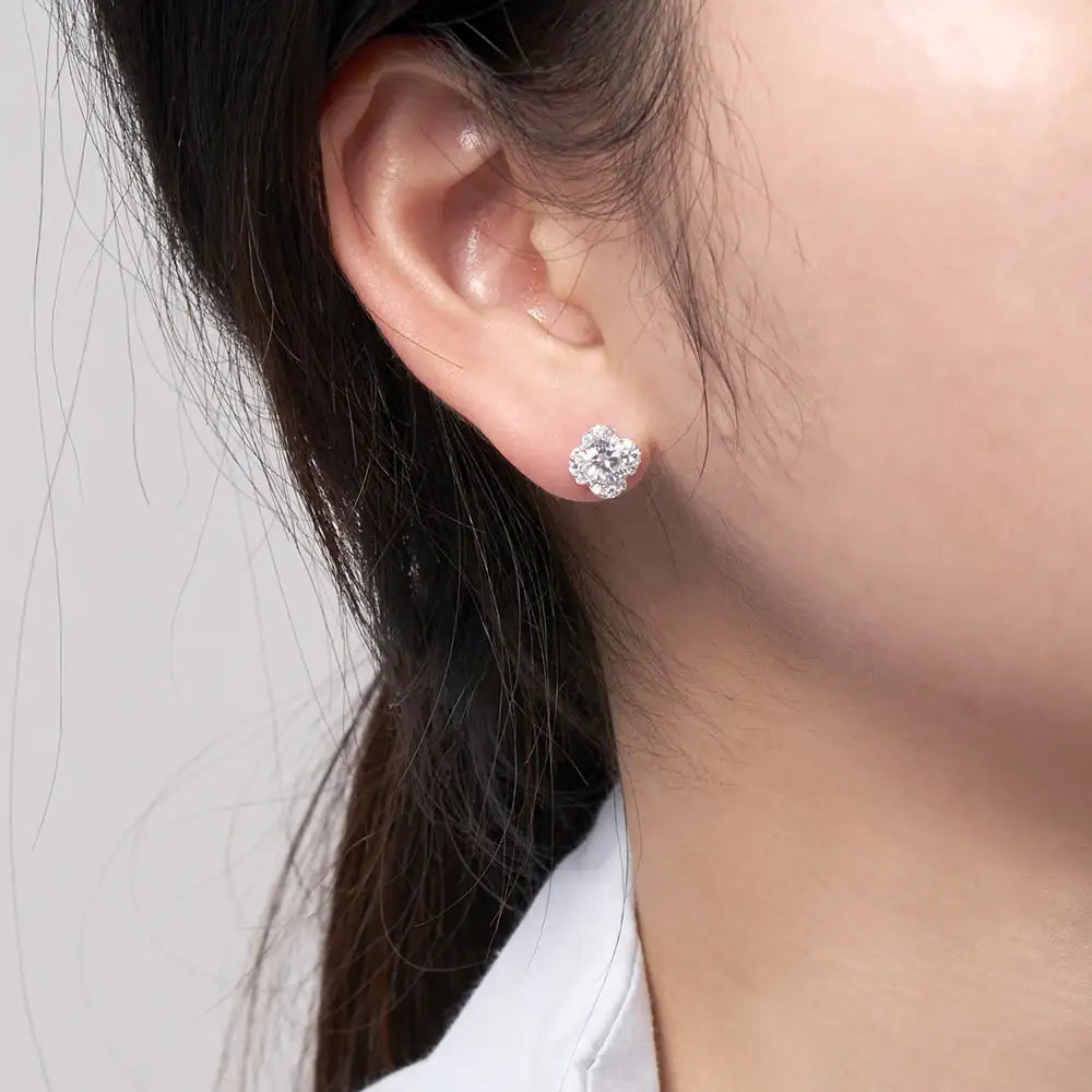 OST - Lucky Shine Clover Earrings - OST - Jewelry - Harumio