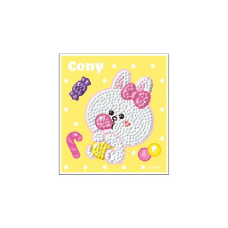 Line Friends - Diamond Cross Stitch Sticker - Line Friends - Stickers - Harumio