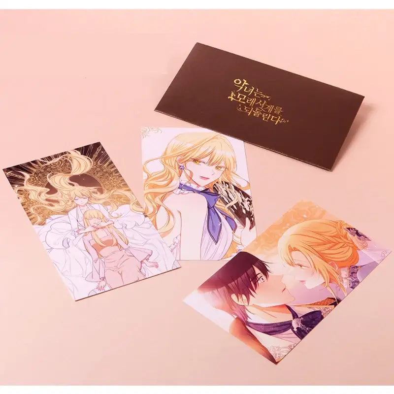 The Villainess Turns The Hourglass - Postcard Set - D&C WEBTOON Biz - Postcards - Harumio