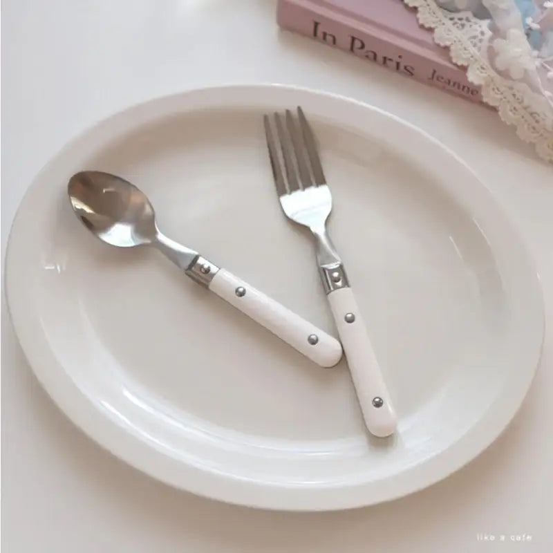 Like A Cafe - White Mood Tea Cutlery - Like A Cafe - Home & Living - Harumio