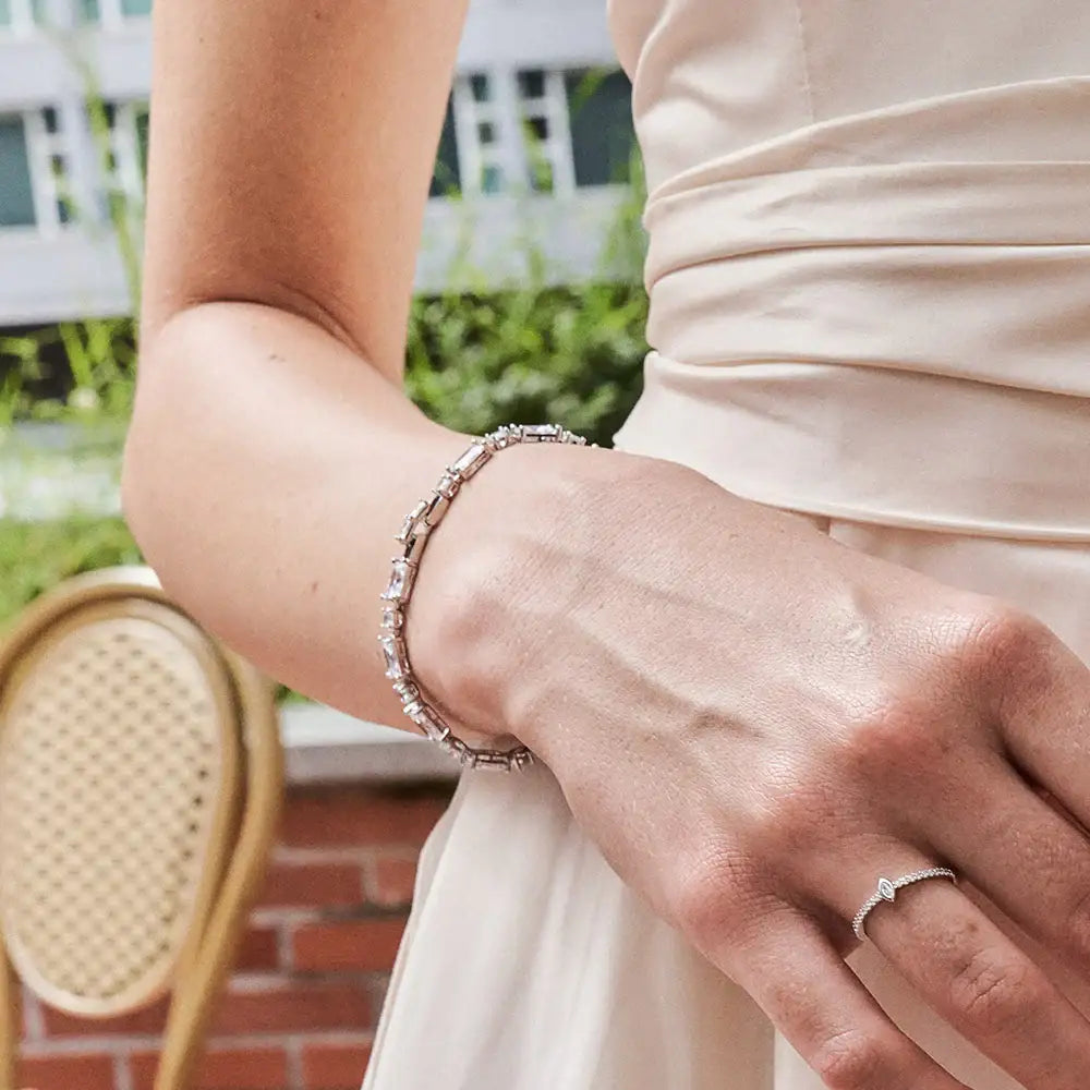 OST - Twinkle White Square Bracelet - OST - Jewelry - Harumio