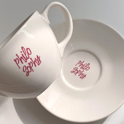 Like A Cafe - Philosophy Cafe Latte Cup & Saucer Set