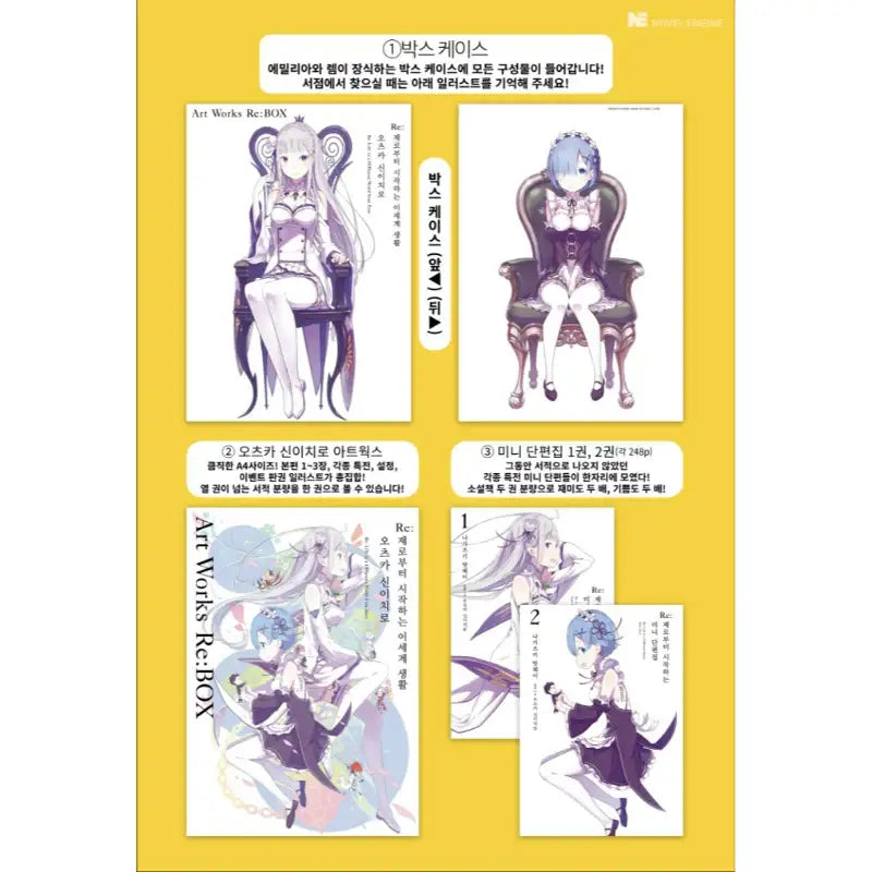 Re:Zero − Starting Life In Another World Art Works Re:BOX - Video Publishing Media - Books - Harumio