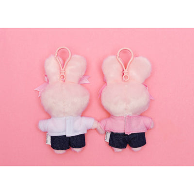 Esther Bunny - Esther Loves You Plush Doll Keyring - White Bunny