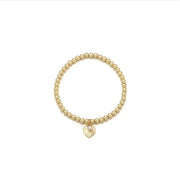 CLUE - 14K Gold Filled Eternal Pearl Stone Heart Bracelet - CLUE - Jewelry - Harumio
