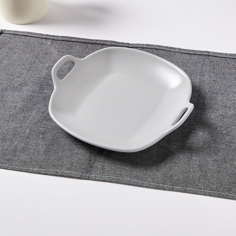 Korean L Mime Plate With Handle Set 3P