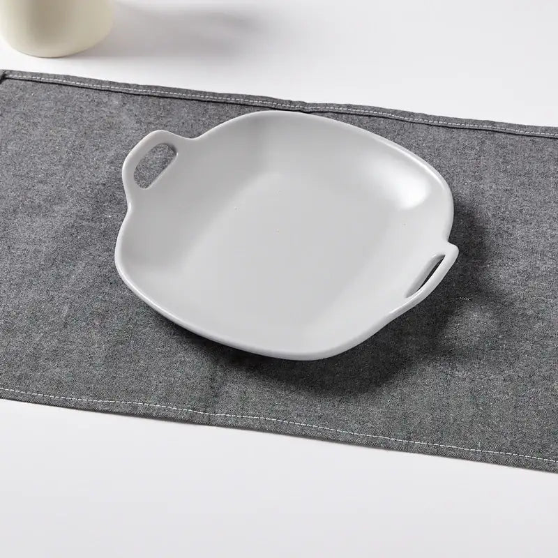 Korean L Mime Plate With Handle Set 3P - Modern House - Kitchenware - Harumio