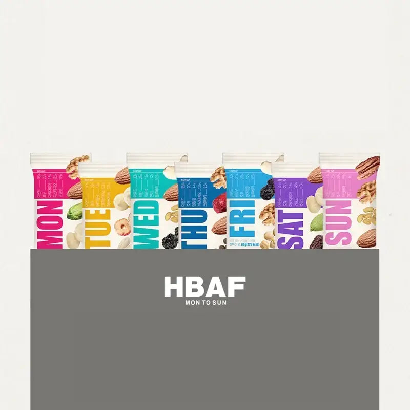 HBAF Mon to Sun Daily Nuts (6 Weeks) - HBAF - Snack - Harumio