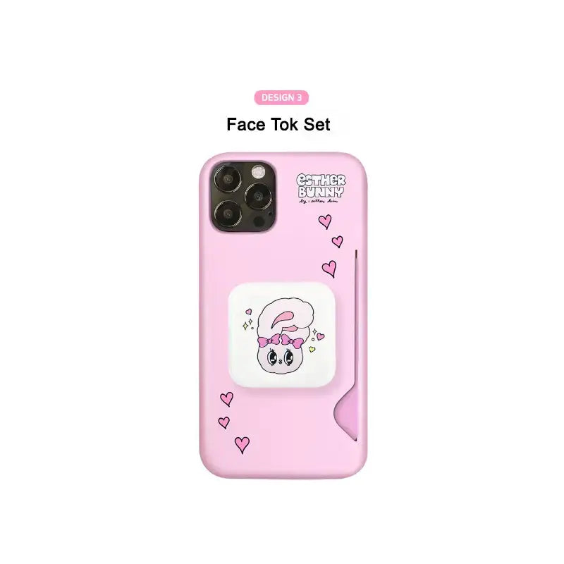 Esther Bunny - Candy Mirror Tok + Card Slim Fit Phone Case Set - Esther Bunny - Phone Cases - Harumio