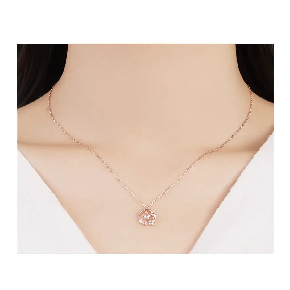 CLUE - Shining Love Silver Necklace - CLUE - Jewelry - Harumio
