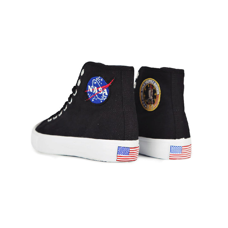 Siero x NASA - Logo Patch High Top Sneakers - Black