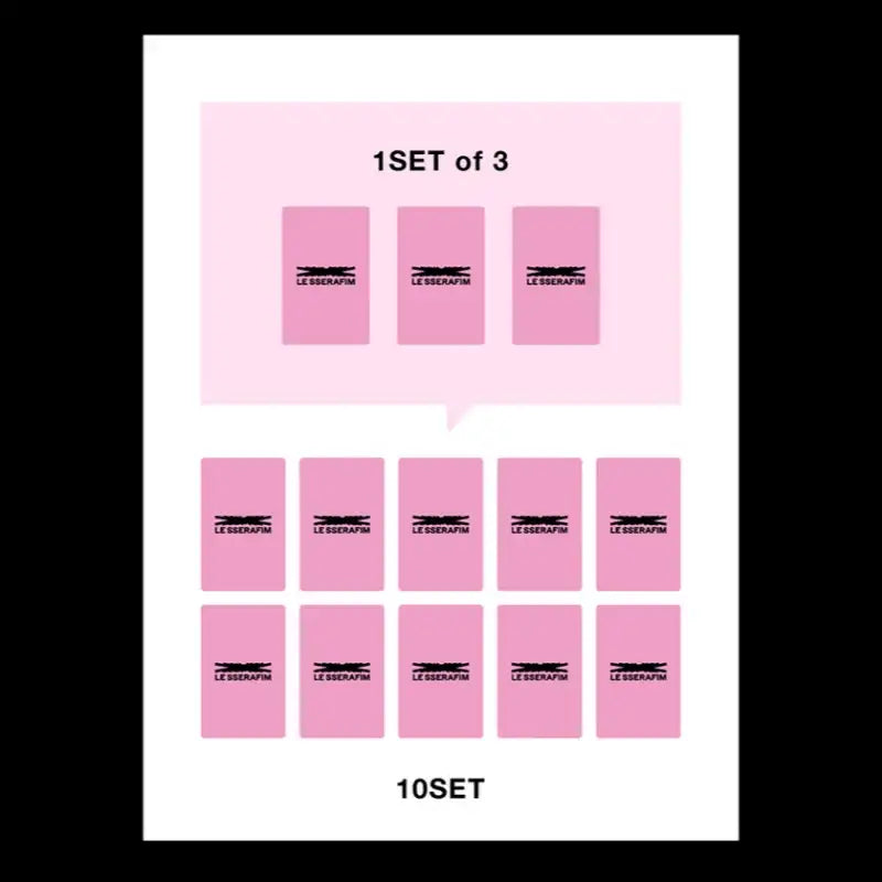 LE SSERAFIM - FEARLESS JAPAN - Photo Card 10 Set - LE SSERAFIM - Photocard - Harumio