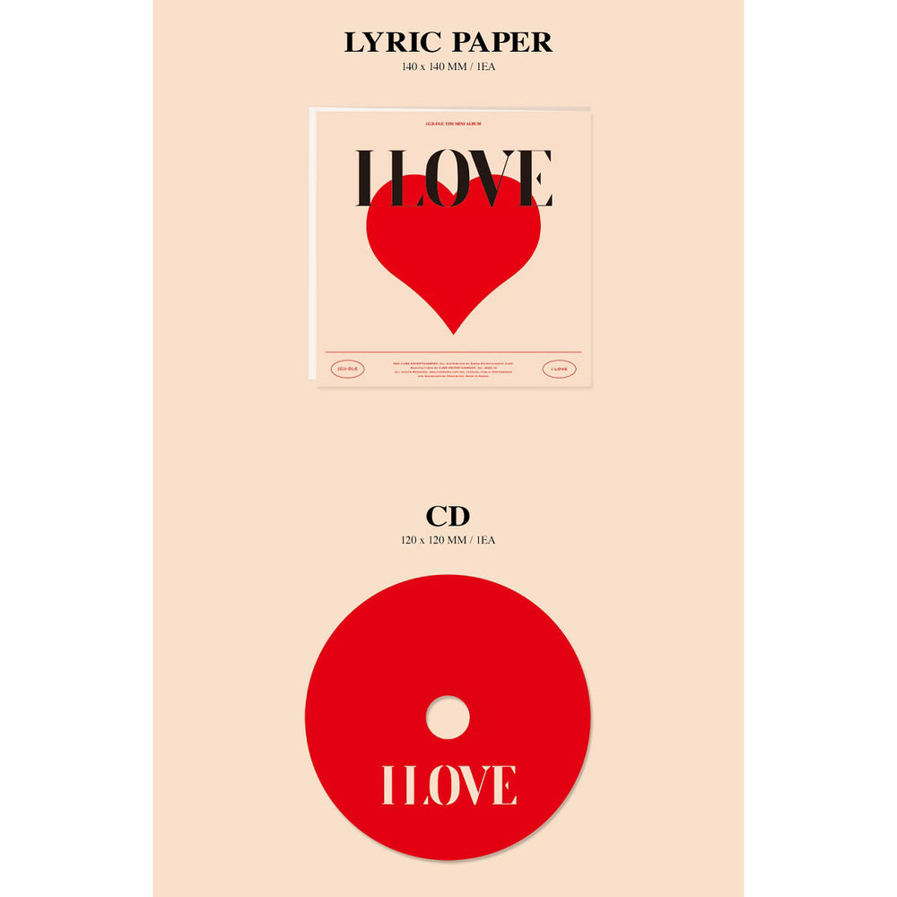 (G)I-DLE - I Love : 5th Mini Album - Cube Entertainment - Album - Harumio