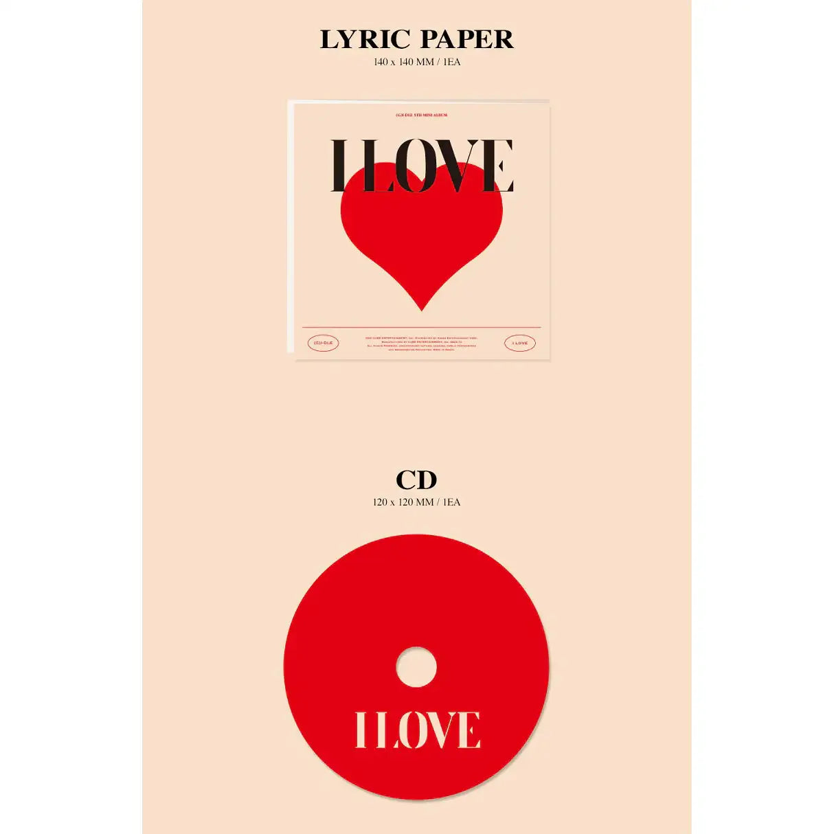 (G)I-DLE - I Love : 5th Mini Album - Cube Entertainment - Album - Harumio
