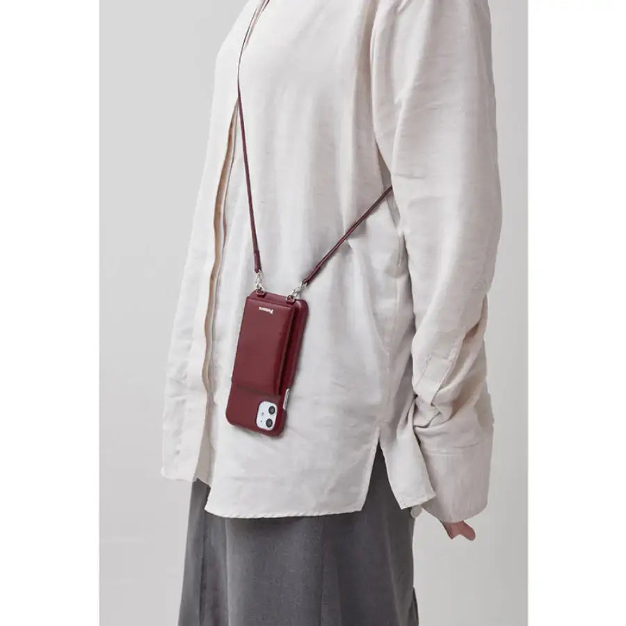 Fennec - Strap Pocket Leather Phone Case - FENNEC - Accesories - Harumio