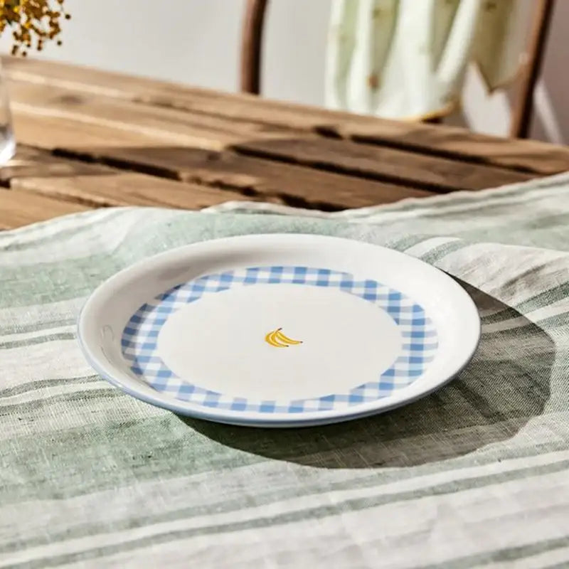 Korean Picnic Day - Round Plate - Modern House - Kitchenware - Harumio
