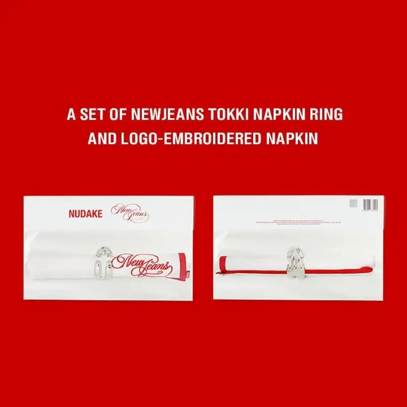 NewJeans - NU+JEANS - Napkin & Holder Set - NewJeans - Tableware - Harumio
