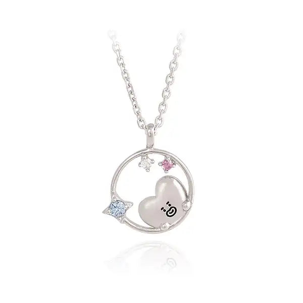 BT21 x OST - Silver Necklace Ver. 2 - Tata - BT21 - Necklace - Harumio