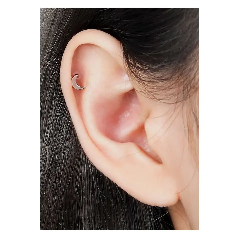 CLUE - Moon 10K/14K Gold Ear Pierce - CLUE - Jewelry - Harumio