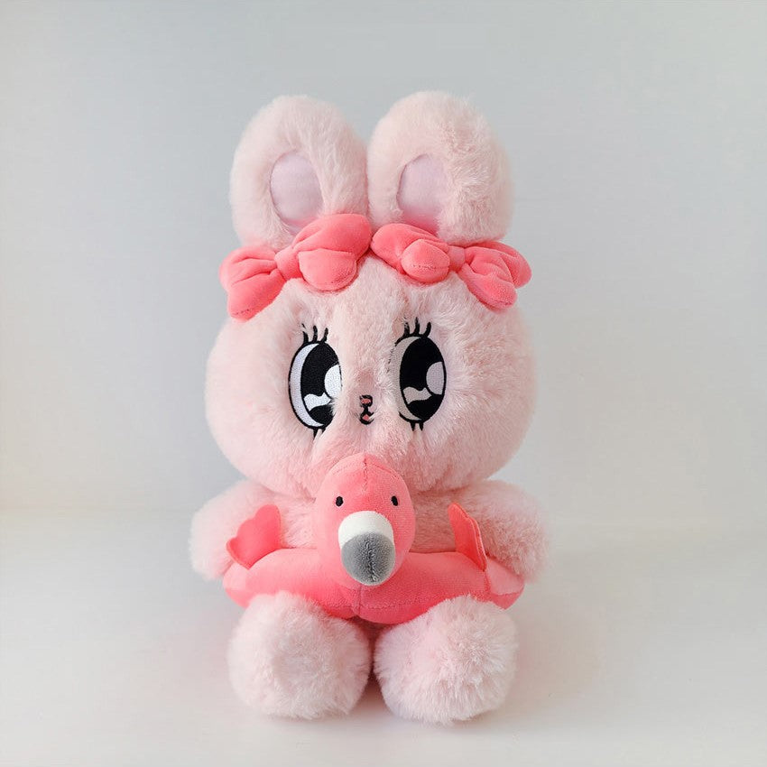 Esther Bunny - 25cm Flamingo Bunny Plush Doll