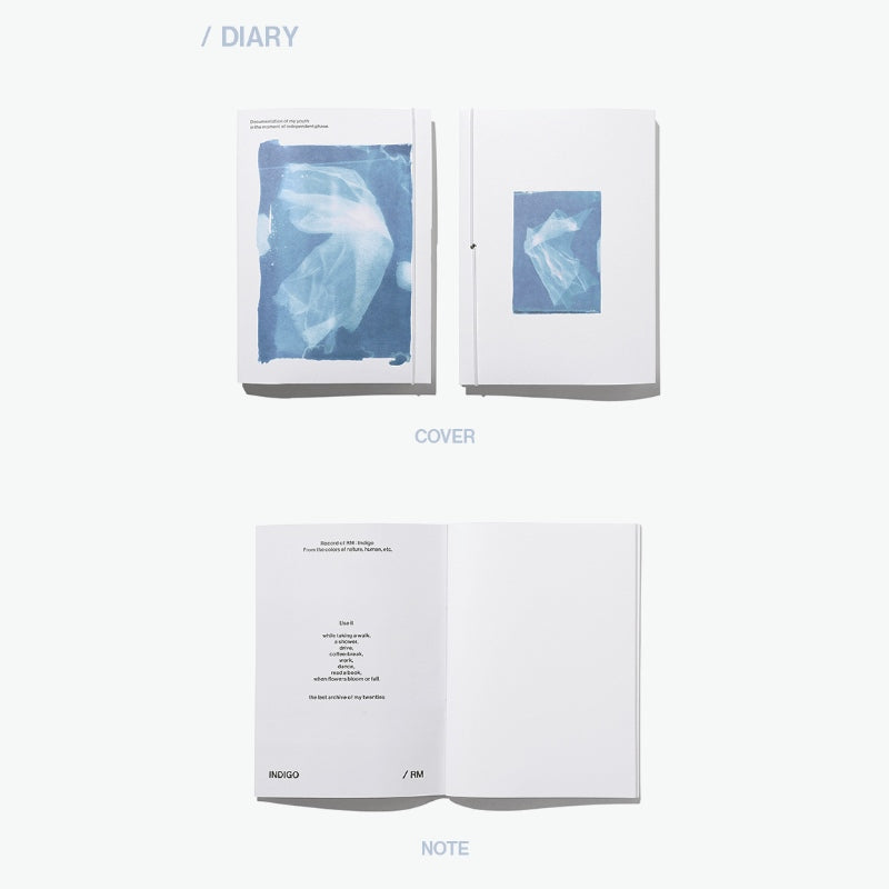 BTS RM - Indigo - Diary & Pencil Set