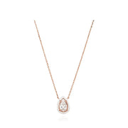 CLUE - C Collection Big Size Color Drop Stone Silver Necklace - CLUE - Jewelry - Harumio