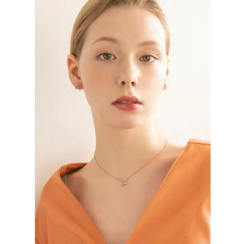 Bloom x Dewey Desert - Pearl Heart Silver Earring - Bloom x Dewey Desert - Jewelry - Harumio