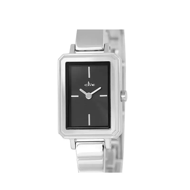 CLUE - Square Modern Silver Metal Watch - CLUE - Watches - Harumio