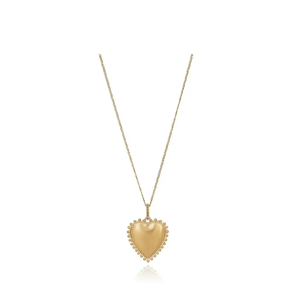 CLUE - C Collection Vintage Heart Coin Silver Necklace