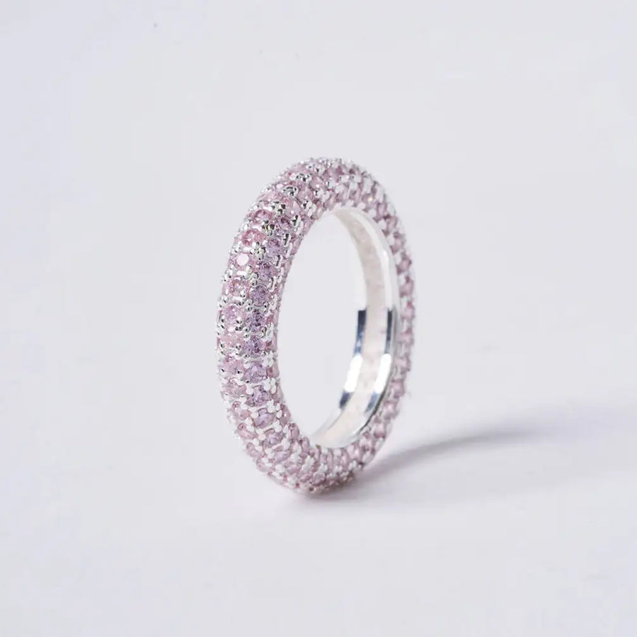 OST - POPTS Collection Dazzling Pink Voluminous Silver Ring - OST - Jewelry - Harumio