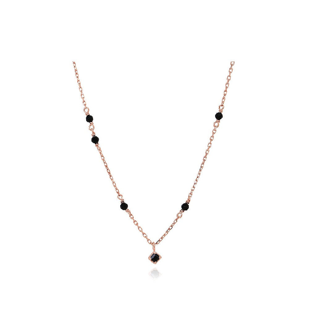 CLUE - Wish Spell Bead Black Spinel Necklace