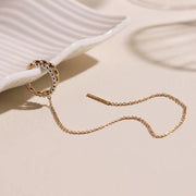 CLUE - Collection Unique Ear Cuff Chain Silver Earrings - CLUE - Jewelry - Harumio