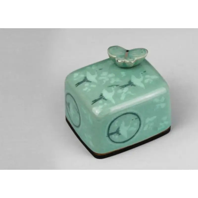 HK Studio - Moony Celadon Musical Paperweight - HK Studio - Music Box - Harumio