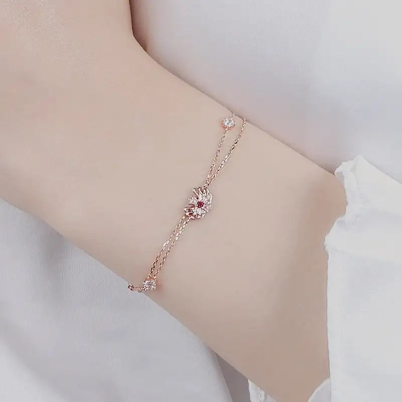 Saint Tail x Clue - Mini Wings 10k Gold Bracelet - CLUE - Jewelry - Harumio