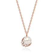 CLUE - Pearl Cubic Silver Necklace - CLUE - Jewelry - Harumio