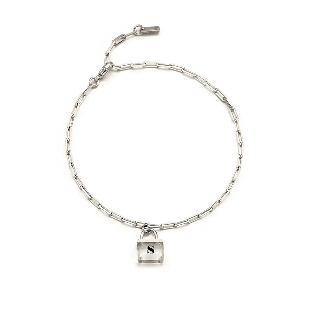 OST - Transparent Alphabet Rock Bracelet - OST - Jewelry - Harumio