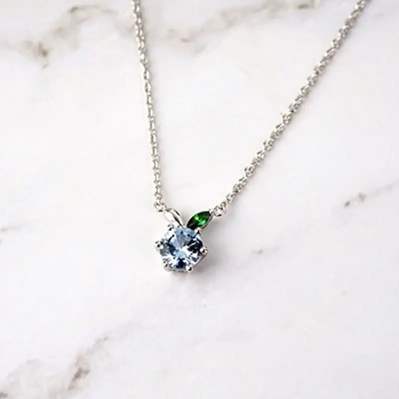 Green Apple Paradise - Silver Necklace - Green Apple Paradise - Jewelry - Harumio